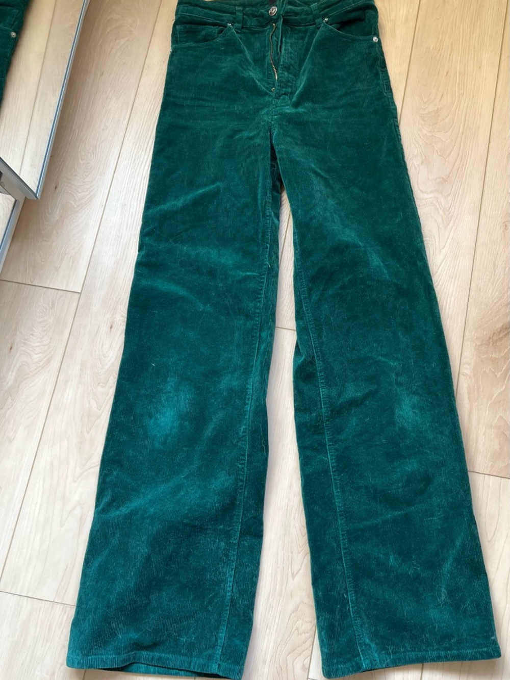 Divided Deep Green Corduroy Pants